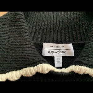 Wide Collar Wool Knit Sweater | Poshmark